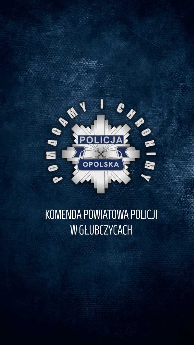 zdjęcie: plakat z logo KPP Głubczyce