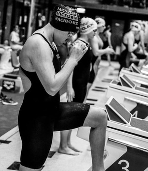 zdjęcie: Oliwia podczas zawodów